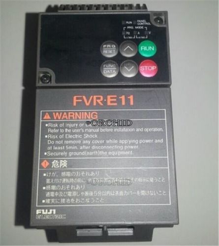 Used fuji inverter fvr0.75e11s-2 0.75kw 220v tested for sale