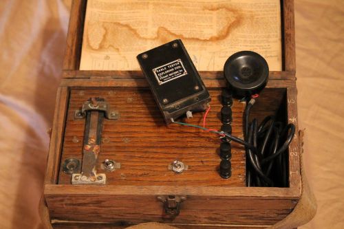 Antique Stewart Brothers Bros Lineman Cable Tester Chicago Illinois 1950&#039;s