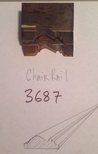 Lot 3687 Chair Rail  Moulding Weinig / WKW Corrugated Knives Shaper Moulder