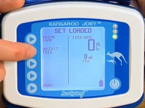 Kangaroo Joey Enteral Feed And Flush Pump With Pole Clamp Programmable USED
