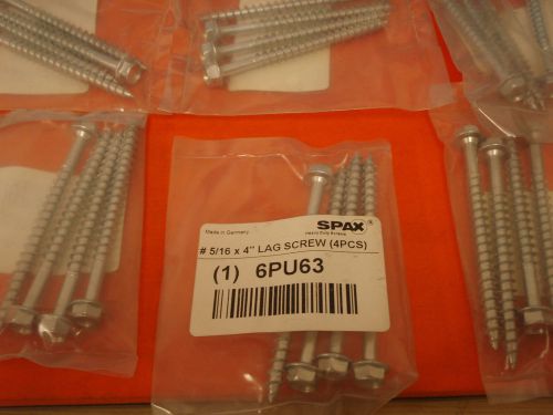 Lot of 108: spax  lag screws, 5/16&#034; x 4&#034; !80b! for sale