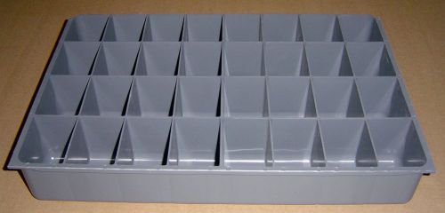 Plastic 32 compartment organizer tray (50 available) for sale