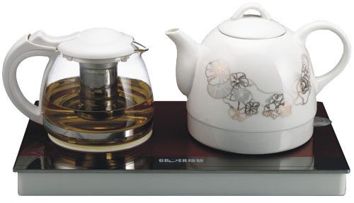12032 teapot, ceramic, complete buffet, table, service w/110v steeping/warm stat for sale
