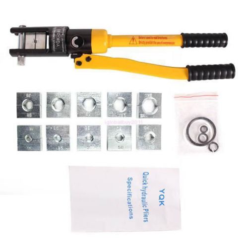 16 Ton Hydraulic Wire Crimper Crimping Tool Battery Cable Lug Terminal