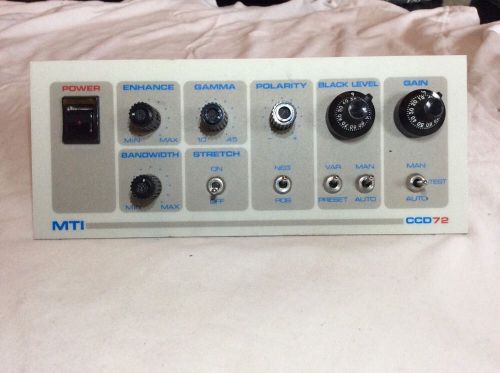 DAGE-MTI CCD72 Video Camera Controller Unit 72 Free Shipping Used Parts Only