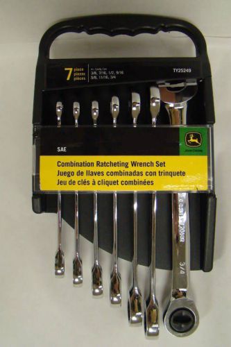 John Deere SAE Combination Ratcheting Wrench Set - TY25249