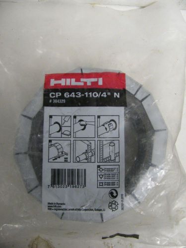 Hilti cp 643-110/4&#034; n firestop collar / expanding fire seal, #304329 nip for sale