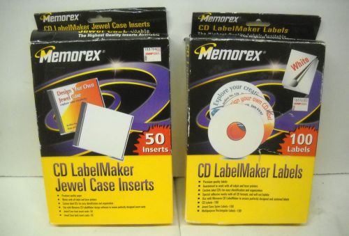 Memorex Jewel Case Inserts and CD Labels Lot