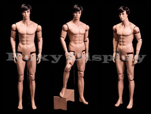 Male Mannequin Dress Form Display With flexible head arms and legs #MZ-HM01
