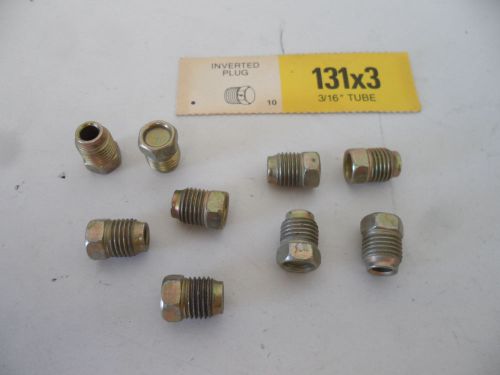 Steel inverted plug 3/16&#034; od tube 131x3 lot of 9 for sale
