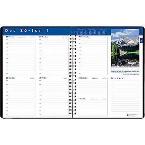 Earthscapes Full Color Monthly Planner Printed Monthy Indicators 8.5&#034;X11&#034;