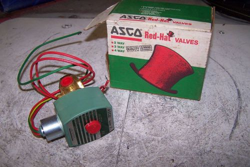 New asco 8320g172 red hat solenoid valve 120 vac 1/4&#034; pipe 10.1 watt for sale