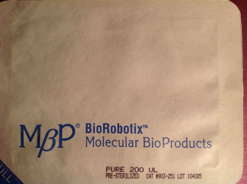 MBP BioRobotix 903-251, Pure 200ul, Pre-Sterile Pippetes, 7 Trays