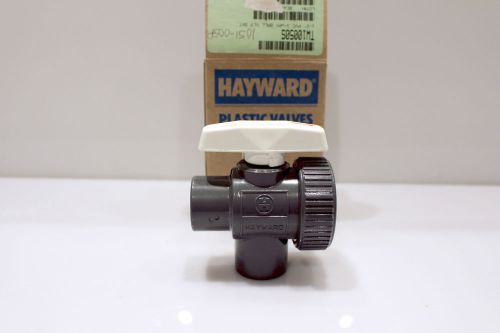 NEW Hayward TW10050S 1/2&#034; PVC 3 Way Ball Valve Socket Union Check $95 on Amazon!