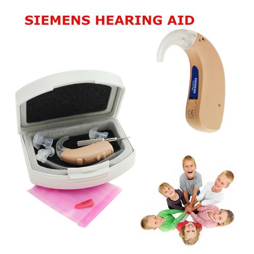 AA+SIEMENS DIGITAL BEHIND-THE-EAR MINI BTE HEARING AID TOUCHING LOSS LISTEN TO U