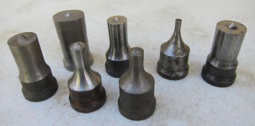 Lot of 7 Punches - 1-1/5&#034; Base Diameter - F-16 CPD