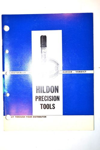 HILDON PRECISION Machinists TOOLS CATALOG RR674 micrometer squares caliper rule