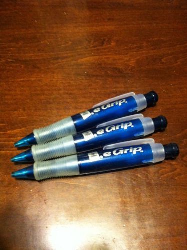 Lot of 3, Avery egrip retractable ball point pens, med point, black ink,