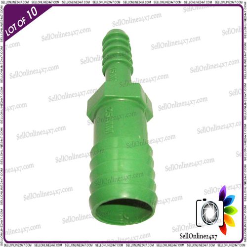 10X Plastic Barbed Connector Hose Joiner For Air Fuel Water Pipe 25 To 15mm