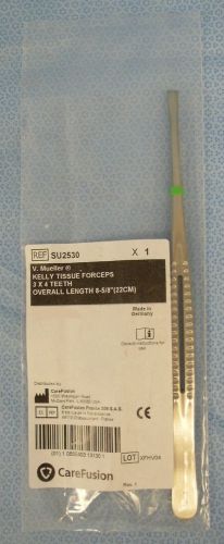 1 Pair CareFusion/V. Mueller Kelly Tissue Forceps #SU2530- New in Package