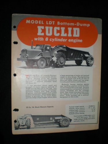 1948 EUCLID Brochure MODEL LTD Bottom Dump   25 cu.Yd. 2 pages