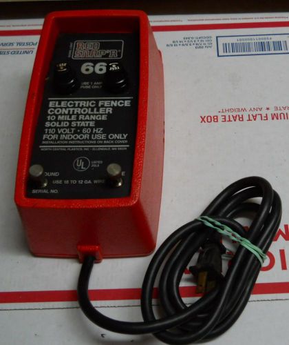 Red Snap&#039;r Snapper 66 Electric Fence Controller Working NICE!
