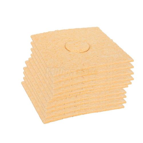 10pcs high quality solder iron cleaning sponge pads cleaners tool kit set yellow for sale