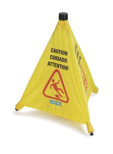 Carlisle Food Service Products Pop-Up Caution Cone Set of 12