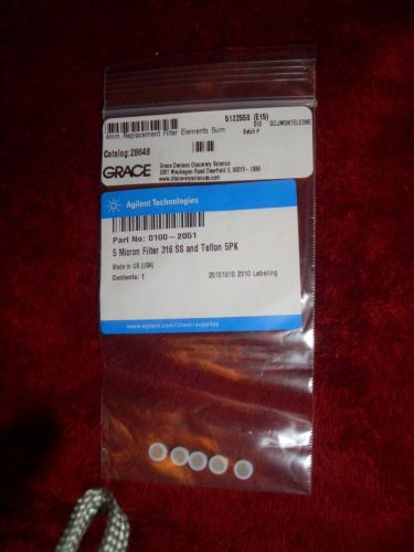 **new** agilent technologies, micron filter 316 ss and teflon 5pk ~ free ship for sale