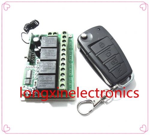 Universal 4 channel 433mhz 12v wireless rf remote control car keyless entry for sale