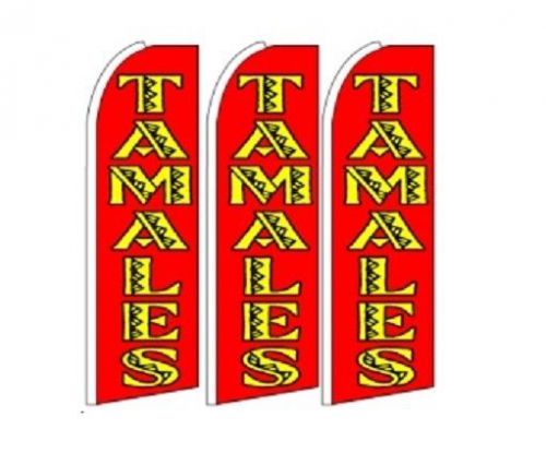 Tamales King Size Polyester Swooper Flag Banner  Pk of 3