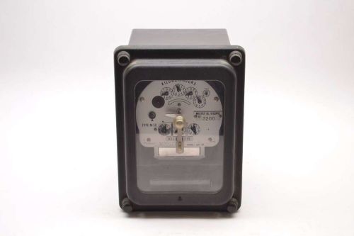 GENERAL ELECTRIC GE DSM-63-5 0-9KW KILOWATT HOURS 120V-AC 10A AMP METER B493083