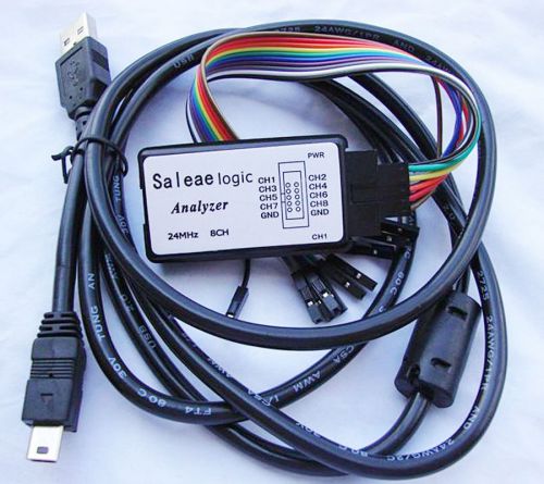 Usb logic analyzer device set usb cable 24mhz 8ch 24mhz for arm fpga for sale