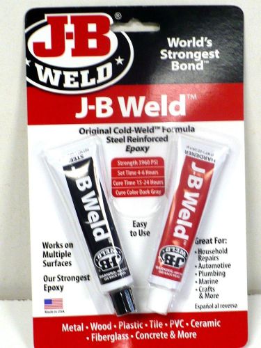 New j-b weld 8265-s (1oz tubes) epoxy adhesive- free shipping for sale