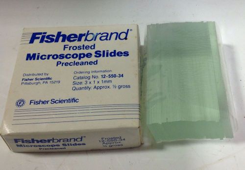 FISHERBRAND PRECLEANED FROSTED MICROSCOPE SLIDES 12-550-34 104078