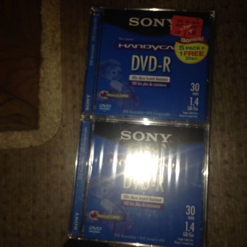 Sony 6pk Mini DVD-R Blank Discs for dvd camcorder or pc