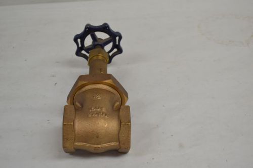 New fairbanks solid wedge bronze 150-s 300cwp 1-1/2 in npt gate valve d204662 for sale