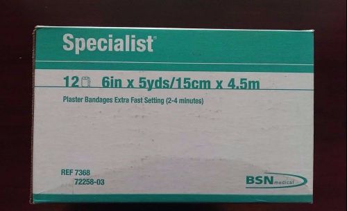BSN Specialist Extra Fast Setting Plaster Bandages 6in x 5yds 12 Rolls/Box NEW