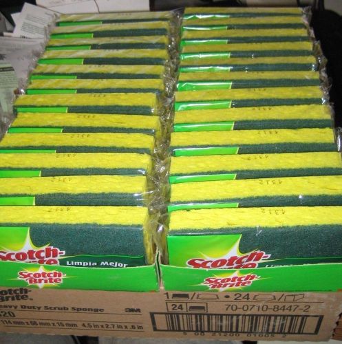 Scotch-brite 420 heavy duty scrub sponge - case of 24 sponges for sale