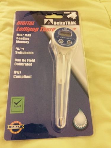 DELTATRAK DIGITAL LOLLIPOP THERMOMETER IP 67 COMPLIANT WATER PROOF NEW Awesome!