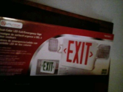 Dual-Color LED Exit/Emergency Sign