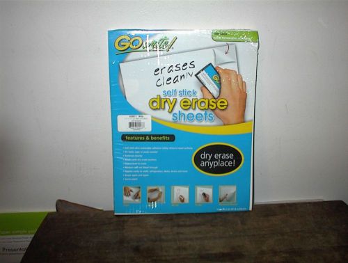 Gowrite! Self-stick Dry-erase Handwrtng Sheets - 30 Sheet 11&#034; X 8.25&#034;