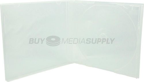 10.4mm standard clear 1 disc cd/dvd pp poly case - 400 pack for sale