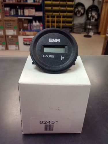ENM T1160FB Hour Meter, LCD, 2.23 In, Flush Round