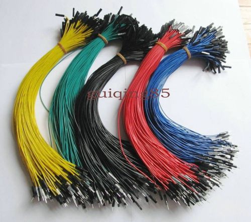 30cm 100pcs 2.54mm 1p Female to Male Dupont Wire Jumper Cable For Arduino 5color