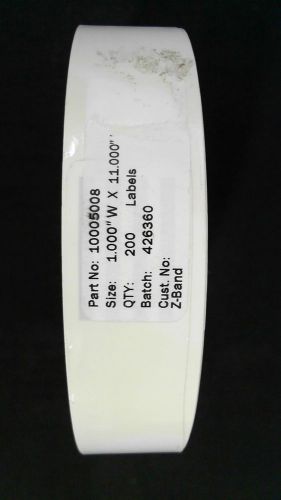 ZEBRA Z-Band Wrist Band Label Roll Thermal 200 Bands 1&#034;x11&#034; CHOP 66H2zs1