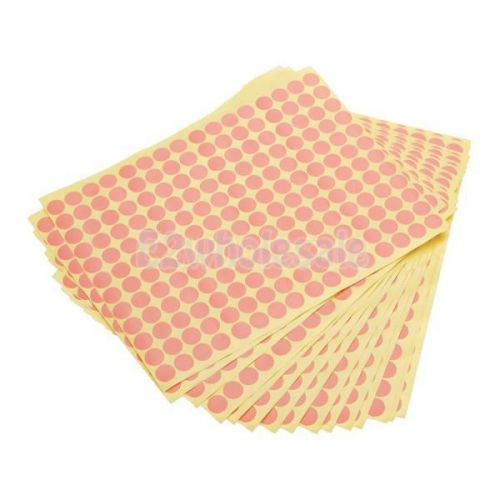 15 sheets 10mm pink code dots round sticky retail blank labels tag memo stickers for sale