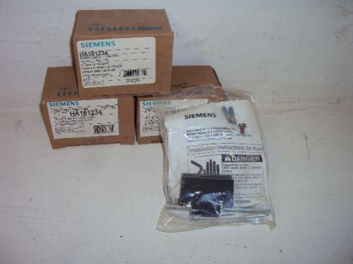 Lot of 3 NOS Siemens HA161234 Auxiliary Switch Contact Kits