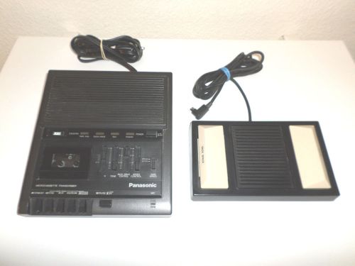 Panasonic Microcassette Transcriber Machine Model #RR-930 With Foot Pedal Lot #2