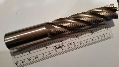 NEW 1&#034; ROUGHING END MILL , 5 FLUTE ,  1&#034; SHANK , 4&#034; LOC